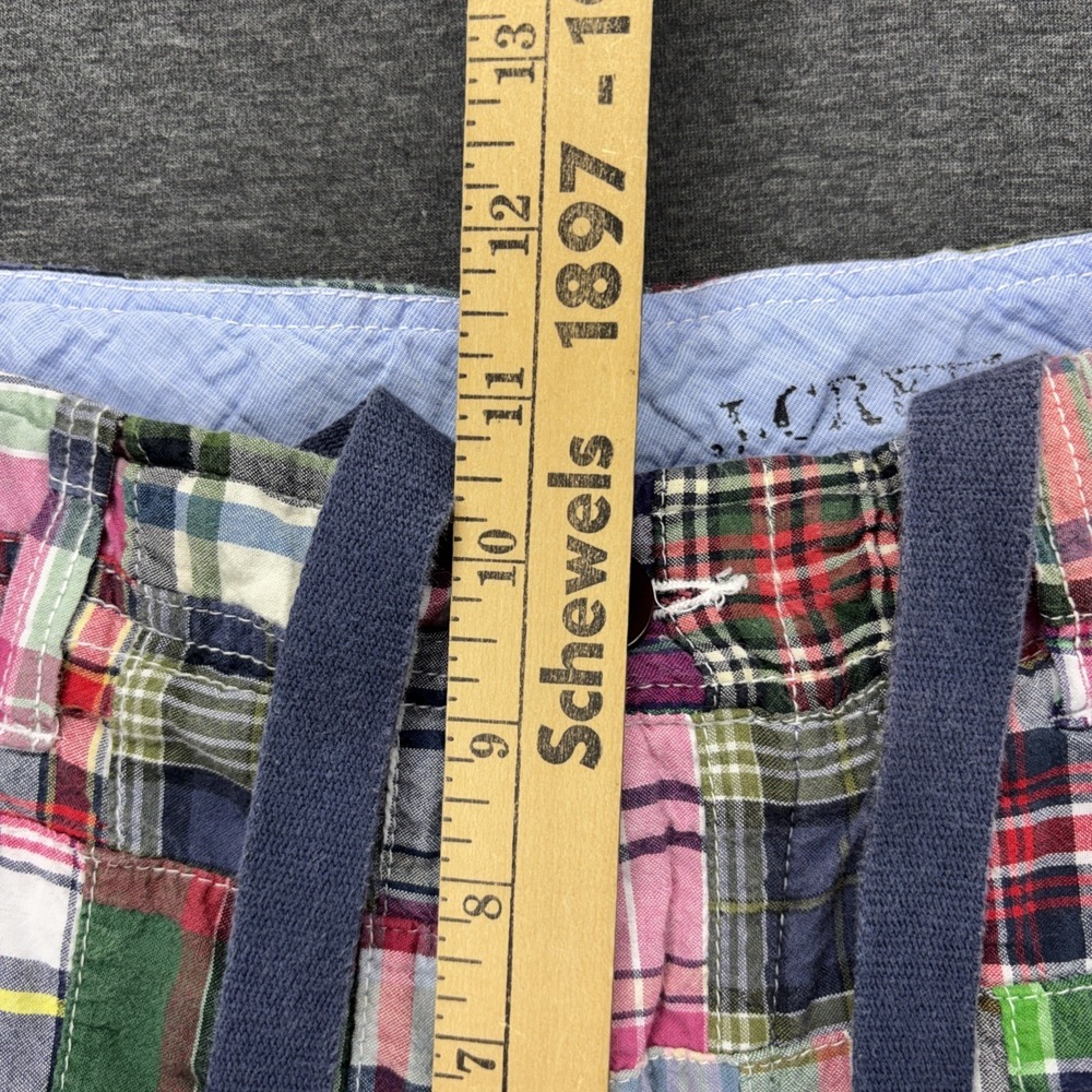 J. Crew Field Shorts Mens 31 Madras Plaid Patchwork Multicolor Preppy Coastal - Picture 5 of 14